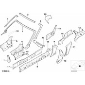 BMW Rocker Panel Reinforcement - Genuine BMW 41118413381