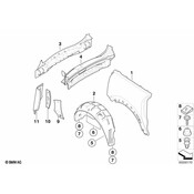 Mini Rear Body Panel Extension - Genuine Mini 41212758142