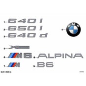 BMW Lettering (M6) - Genuine BMW 51138054466