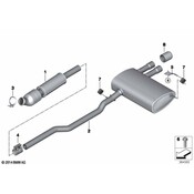 MINI  Exhaust Tail Pipe Tip - Genuine MINI 18308606004