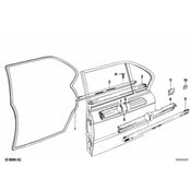 BMW Molding Left - Genuine BMW 51221864917