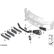 BMW Grille Molding - Genuine BMW 51118077353