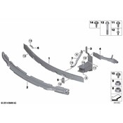 BMW Support Headlight Right - Genuine BMW 51647294492