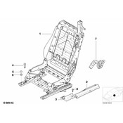 BMW Seat Track Cover - Genuine BMW 52108270018