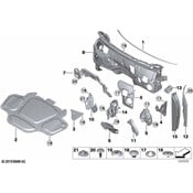 BMW Fender Insulator - Genuine BMW 51487214653