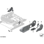 Mini Seat Frame Trim Panel - Genuine Mini 52107398337
