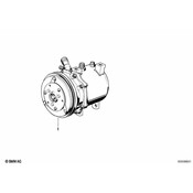 BMW Remanufactured A/C Compressor (E31 E32 E34) - Genuine BMW 64528385908