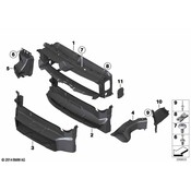 BMW Air Duct Side Inner Left - Genuine BMW 51747293729