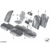 BMW Seat Back Cushion - Genuine BMW 52207444772