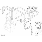 BMW Pipeline With Pressure Hose (M12-M12) - Genuine BMW 34326759218