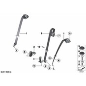 BMW Seat Belt Receptacle - Genuine BMW 72117375445