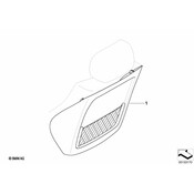 BMW Seat Back Panel - Genuine BMW 52203410303