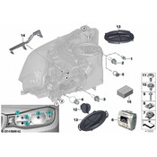 BMW Bracket Headlight Left - Genuine BMW 63117400479