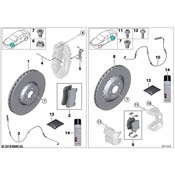 BMW Disc Brake Rotor - Genuine BMW 34207889664
