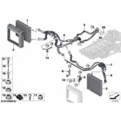 BMW Engine Oil Cooler Bracket - Genuine BMW 17218632134