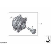BMW Wheel Bearing and Hub Assembly - Genuine BMW 33408098969