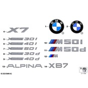 BMW Hatch Emblem - Genuine BMW 51147436031