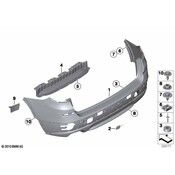 BMW Deflector Lip Rear Right - Genuine BMW 51627213652