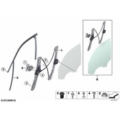 BMW Window Channel - Genuine BMW 51337311259
