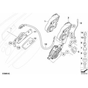 BMW Rear Door Handle Bowden Cable - Genuine BMW 51227137107