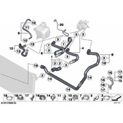 Mini Radiator Coolant Hose Bracket - Genuine Mini 17129808246