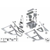 BMW Console Trim Panel - Genuine BMW 51168064265