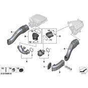 BMW Engine Air Intake Resonator - Genuine BMW 13718091868