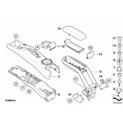 Mini Console Trim Panel - Genuine Mini 51166955009