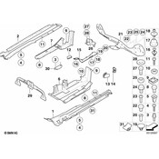 BMW Tension Strap - Genuine BMW 51717033682