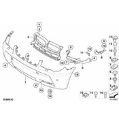 BMW Bracket F Left Front Lateral Bumper (M) - Genuine BMW 51113414743
