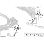 BMW Headlight Level Sensor Strut Support - Genuine BMW 37148847422
