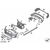 BMW Cover Wheel Arch Primed Rear Right (MPaket) - Genuine BMW 51778049942