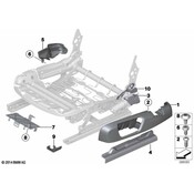 BMW Seat Belt Anchor Plate Cover - Genuine BMW 52107308185