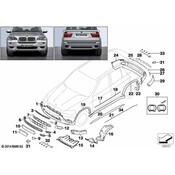 BMW Adapter Piece Front Left (M) - Genuine BMW 51758037345