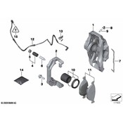 BMW Brake Caliper - Genuine BMW 34117846701