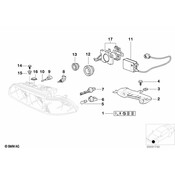 BMW Low Beam Cover - Genuine BMW 63128362835