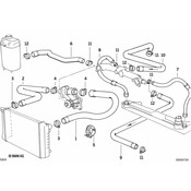 BMW Water Hose Inlet 1 - Genuine BMW 64211394296