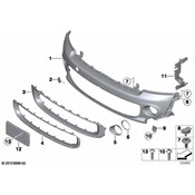MINI Grille Molding - Genuine MINI 51117250787