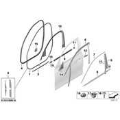 BMW Window Channel - Genuine BMW 51337407404