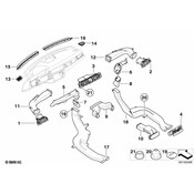 BMW Cover Side Window Defroster Left - Genuine BMW 51457059215