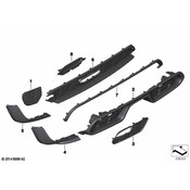 Mini Black Band Rear Low - Genuine Mini 51627382178