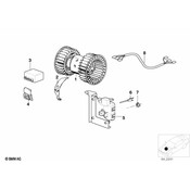 BMW HVAC Blower Motor Assembly - Genuine BMW 64116908475