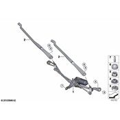 BMW Windshield Wiper Arm - Genuine BMW 61619463860