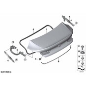 BMW Trunk Lid Pull Down Motor - Genuine BMW 51247453768