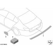 BMW Load Edge Protection Film Rear (X3) - Genuine BMW 51912184053