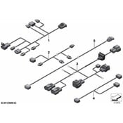 BMW Wiring Harness Fan - Genuine BMW 61129367681