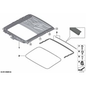 BMW Sunroof Seal - Genuine BMW 54107382989