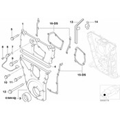 BMW Engine Timing Cover - Genuine BMW 11141439646