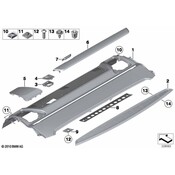 BMW Rear Window Shelf Roller Sun Blind (Anthrazit) - Genuine BMW 51469150081