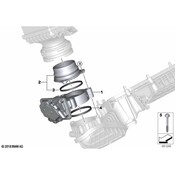 BMW Throttle Body Gasket Ring - Genuine BMW 13548053515